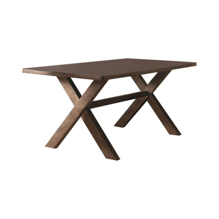 Alston X-shaped Dining Table Knotty Nutmeg - Imperial Furniture (Las Vegas, NV) - Multi Location