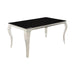 Carone Rectangular Dining Table Chrome and Black - Imperial Furniture (Las Vegas, NV) - Multi Location