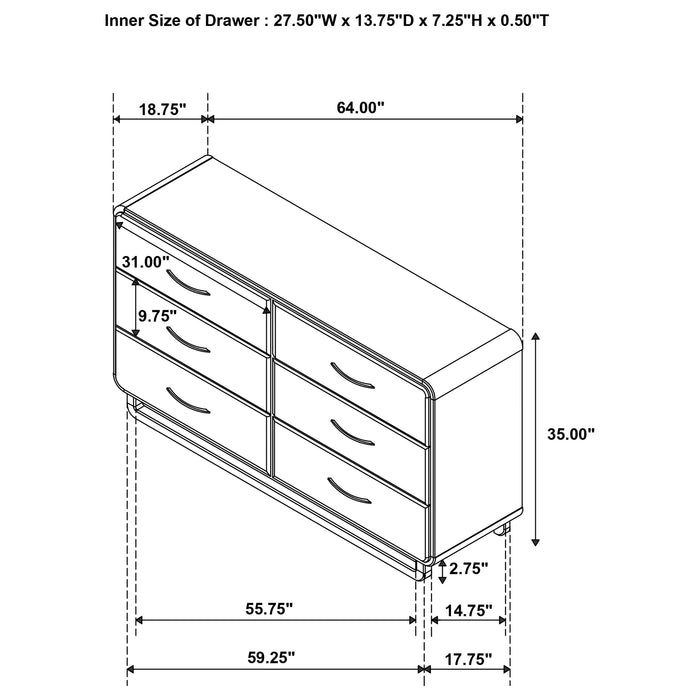 Amsbury Dresser - Imperial Furniture (Las Vegas, NV) - Multi Location