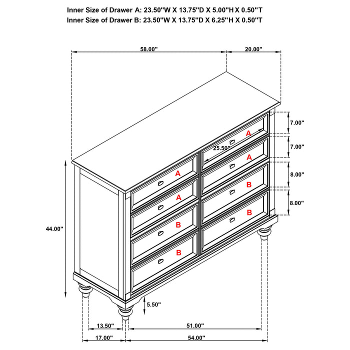 Andover Dresser - Imperial Furniture (Las Vegas, NV) - Multi Location