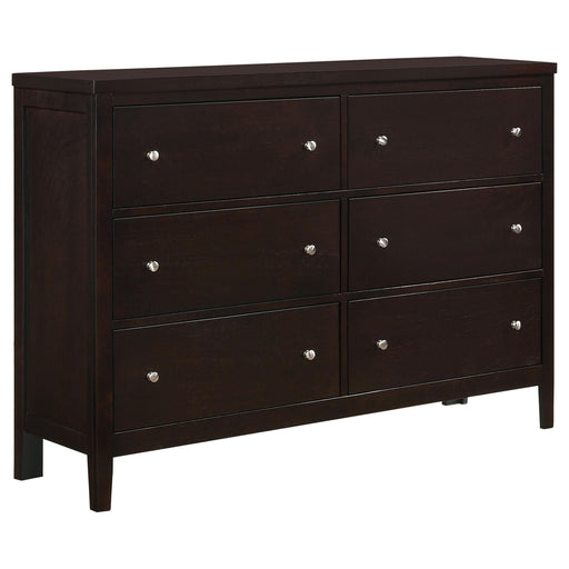 Carlton 6-drawer Rectangular Dresser Cappuccino - Imperial Furniture (Las Vegas, NV) - Multi Location