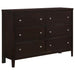 Carlton 6-drawer Rectangular Dresser Cappuccino - Imperial Furniture (Las Vegas, NV) - Multi Location