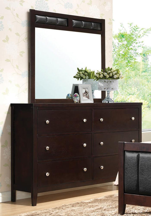 Carlton 6-drawer Rectangular Dresser Cappuccino - Imperial Furniture (Las Vegas, NV) - Multi Location
