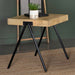 Avery Square End Table with Metal Legs Natural and Black - Imperial Furniture (Las Vegas, NV) - Multi Location
