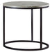 Lainey Faux Marble Round Top End Table Grey and Gunmetal - Imperial Furniture (Las Vegas, NV) - Multi Location