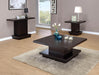 Reston Pedestal Square End Table Cappuccino - Imperial Furniture (Las Vegas, NV) - Multi Location
