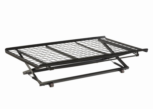 Ethan Twin Pop Up Trundle Bed with Rollers Black - Imperial Furniture (Las Vegas, NV) - Multi Location