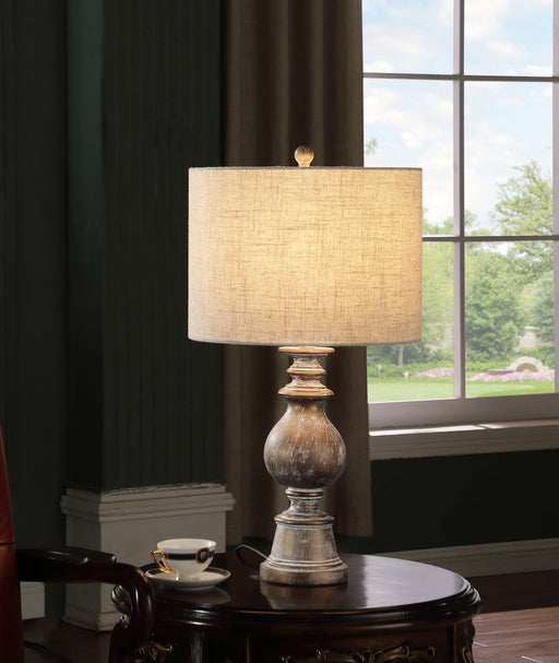 Brie Drum Shade Table Lamp Oatmeal and Antique Gold - Imperial Furniture (Las Vegas, NV) - Multi Location
