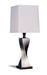 Keene Square Shade Table Lamps White and Antique Silver (Set of 2) - Imperial Furniture (Las Vegas, NV) - Multi Location