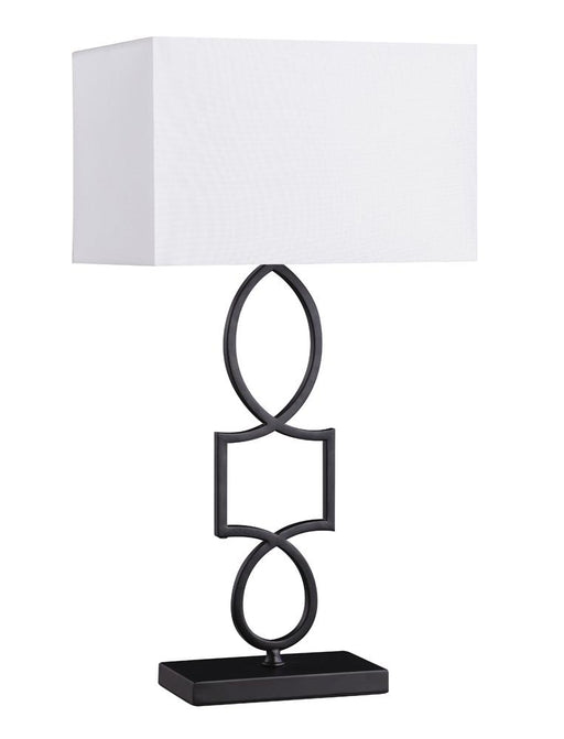 Leorio Rectangular Shade Table Lamp White and Black - Imperial Furniture (Las Vegas, NV) - Multi Location