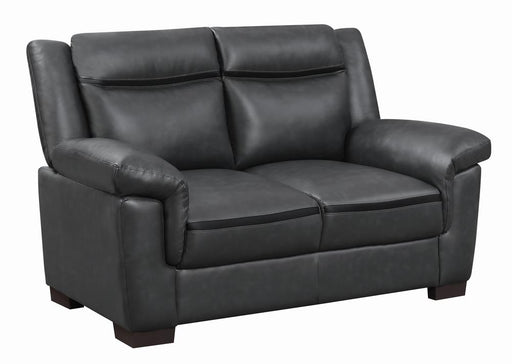 Arabella Pillow Top Upholstered Loveseat Grey - Imperial Furniture (Las Vegas, NV) - Multi Location