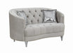 Avonlea Sloped Arm Tufted Loveseat Grey - Imperial Furniture (Las Vegas, NV) - Multi Location