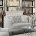 Avonlea Sloped Arm Upholstered Loveseat Trim Grey - Imperial Furniture (Las Vegas, NV) - Multi Location