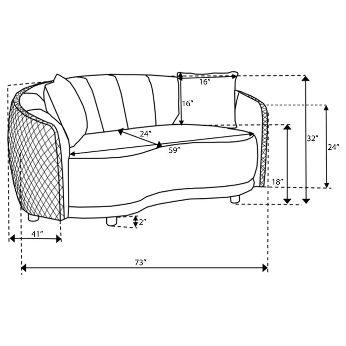 Brookside Stationary Loveseat - Imperial Furniture (Las Vegas, NV) - Multi Location