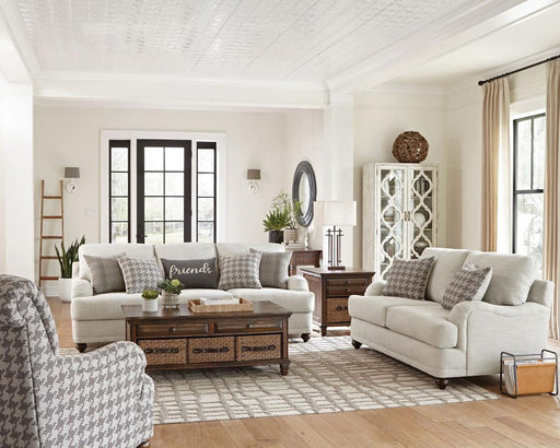 Glenn Cushion Back Loveseat Light Grey - Imperial Furniture (Las Vegas, NV) - Multi Location