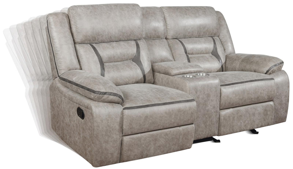 Greer Upholstered Tufted Back Glider Loveseat - Imperial Furniture (Las Vegas, NV) - Multi Location