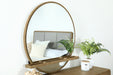 Arini Round Dresser Mirror Sand Wash - Imperial Furniture (Las Vegas, NV) - Multi Location