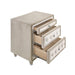 Antonella 3-drawer Upholstered Nightstand Ivory and Camel - Imperial Furniture (Las Vegas, NV) - Multi Location