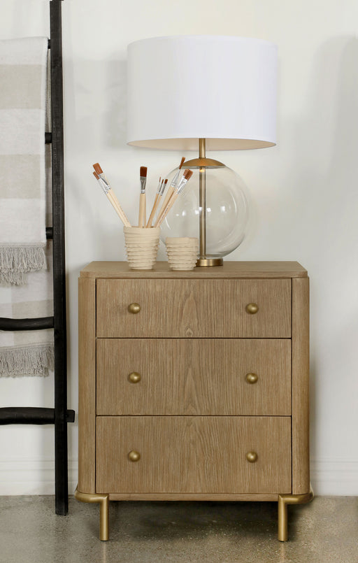 Arini 3-drawer Nightstand with Dual USB Ports Sand Wash - Imperial Furniture (Las Vegas, NV) - Multi Location
