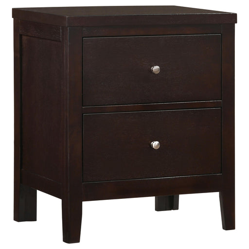 Carlton 2-drawer Rectangular Nightstand Cappuccino - Imperial Furniture (Las Vegas, NV) - Multi Location