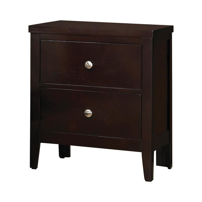 Carlton 2-drawer Rectangular Nightstand Cappuccino - Imperial Furniture (Las Vegas, NV) - Multi Location