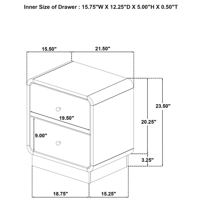 Cavelle Nightstand - Imperial Furniture (Las Vegas, NV) - Multi Location