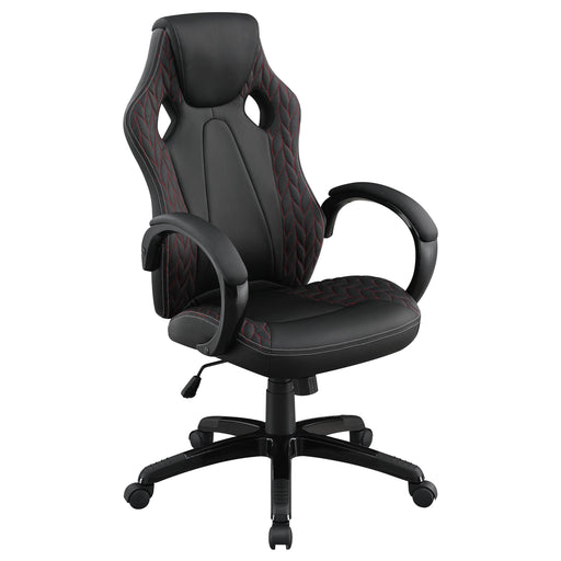 Carlos Arched Armrest Upholstered Office Chair Black - Imperial Furniture (Las Vegas, NV) - Multi Location