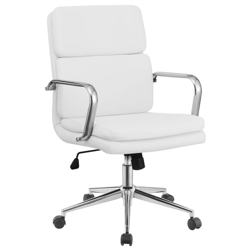 Ximena Standard Back Upholstered Office Chair White - Imperial Furniture (Las Vegas, NV) - Multi Location