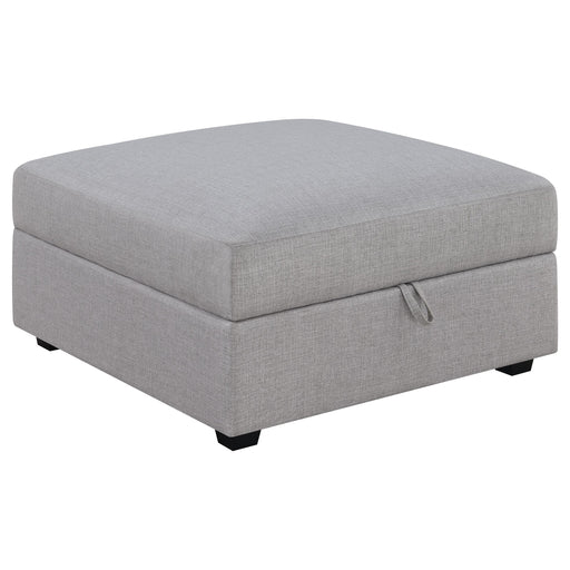 Cambria Upholstered Square Storage Ottoman Grey - Imperial Furniture (Las Vegas, NV) - Multi Location