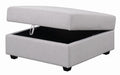 Cambria Upholstered Square Storage Ottoman Grey - Imperial Furniture (Las Vegas, NV) - Multi Location