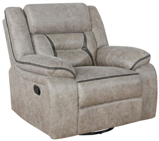 Greer Upholstered Tufted Back Glider Recliner - Imperial Furniture (Las Vegas, NV) - Multi Location