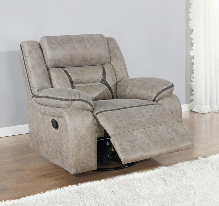 Greer Upholstered Tufted Back Glider Recliner - Imperial Furniture (Las Vegas, NV) - Multi Location