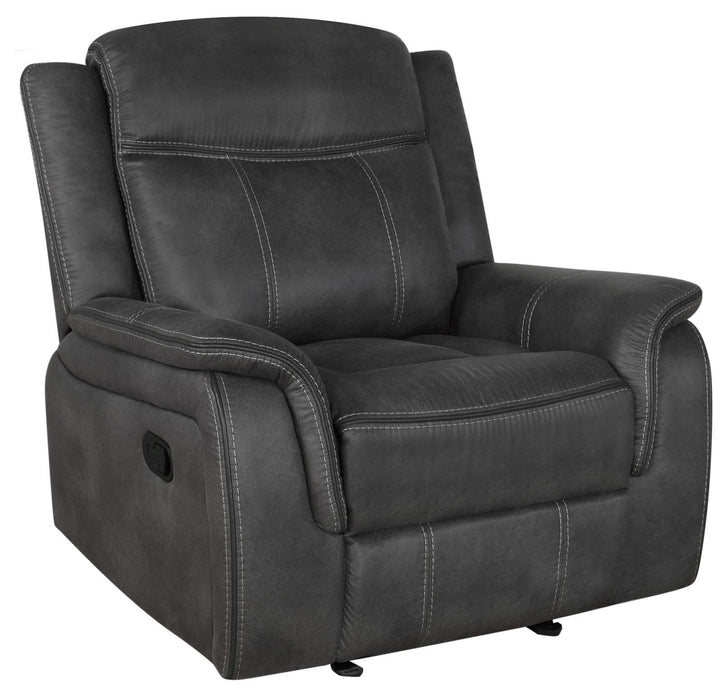 Lawrence Upholstered Tufted Back Glider Recliner - Imperial Furniture (Las Vegas, NV) - Multi Location