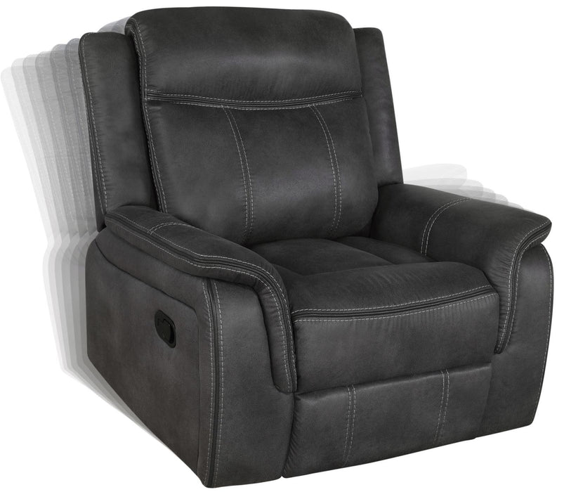 Lawrence Upholstered Tufted Back Glider Recliner - Imperial Furniture (Las Vegas, NV) - Multi Location
