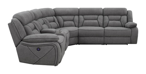 Higgins 4-piece Upholstered Power Sectional Grey - Imperial Furniture (Las Vegas, NV) - Multi Location