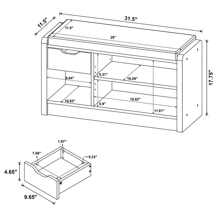 Arrington Shoe Cabinet - Imperial Furniture (Las Vegas, NV) - Multi Location