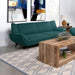 Acton Upholstered Flared Arm Sofa Teal Blue - Imperial Furniture (Las Vegas, NV) - Multi Location