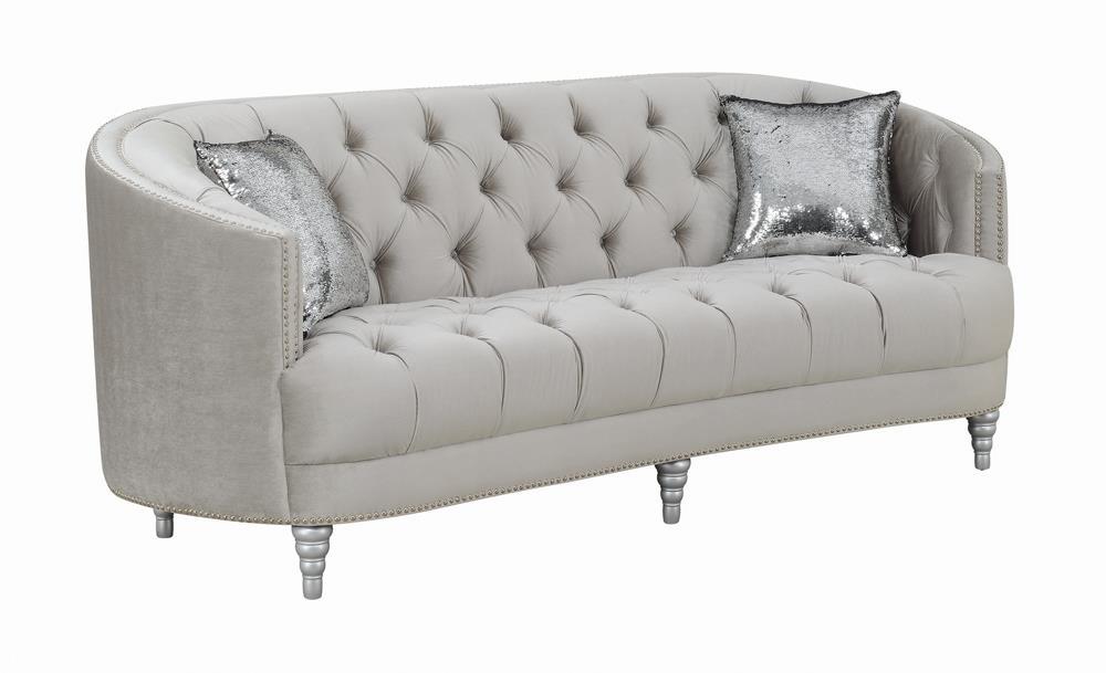 Avonlea Sloped Arm Tufted Sofa Grey - Imperial Furniture (Las Vegas, NV) - Multi Location