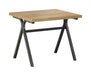 Colmar 3-piece Trestle Occasional Table Set Golden Oak and Gunmetal - Imperial Furniture (Las Vegas, NV) - Multi Location