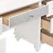 Barzini 7-drawer Vanity Desk with Lighted Mirror White - Imperial Furniture (Las Vegas, NV) - Multi Location