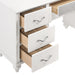 Barzini 7-drawer Vanity Desk with Lighted Mirror White - Imperial Furniture (Las Vegas, NV) - Multi Location