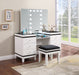 Talei 6-drawer Vanity Set with Hollywood Lighting Black and White - Imperial Furniture (Las Vegas, NV) - Multi Location
