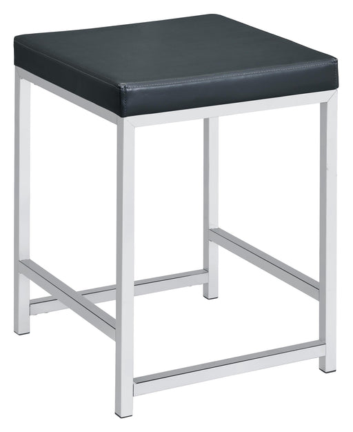 Afshan Upholstered Square Padded Cushion Vanity Stool - Imperial Furniture (Las Vegas, NV) - Multi Location