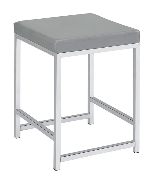 Umbridge Upholstered Square Padded Cushion Vanity Stool - Imperial Furniture (Las Vegas, NV) - Multi Location