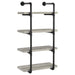 Elmcrest 24-inch Wall Shelf Black and Grey Driftwood - Imperial Furniture (Las Vegas, NV) - Multi Location