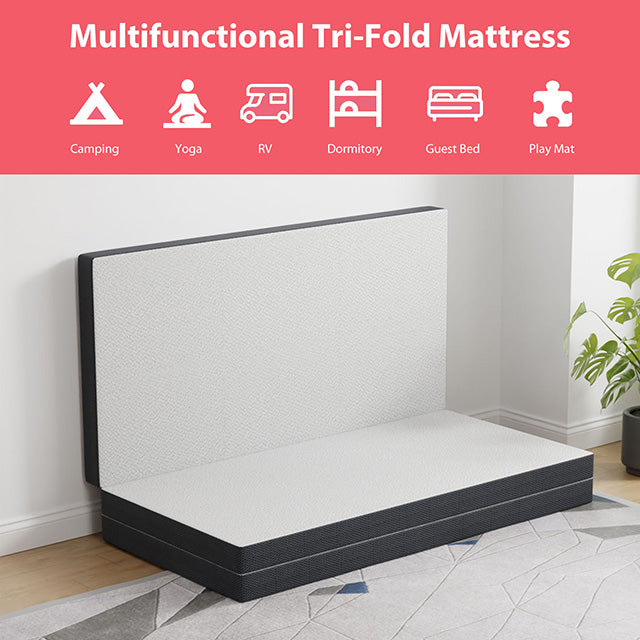 Hollyhock 3" Queen Tri-Fold Memory Foam Topper - Imperial Furniture (Las Vegas, NV) - Multi Location