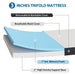 Hollyhock 3" Twin XL Tri-Fold Memory Foam Topper - Imperial Furniture (Las Vegas, NV) - Multi Location