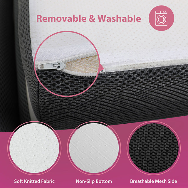 Hollyhock 4" Full Tri-Fold Memory Foam Topper - Imperial Furniture (Las Vegas, NV) - Multi Location