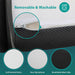 Hollyhock 4" Queen Tri-Fold Memory Foam Topper - Imperial Furniture (Las Vegas, NV) - Multi Location