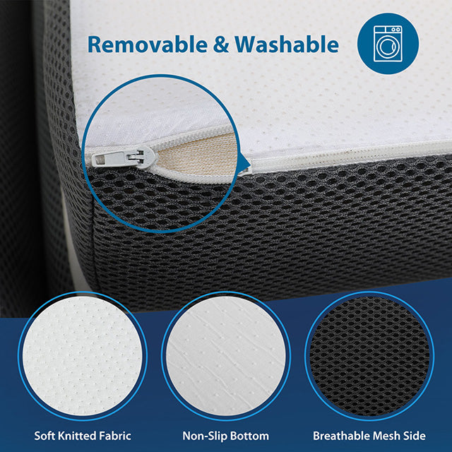 Hollyhock 4" Twin XL Tri-Fold Memory Foam Topper - Imperial Furniture (Las Vegas, NV) - Multi Location
